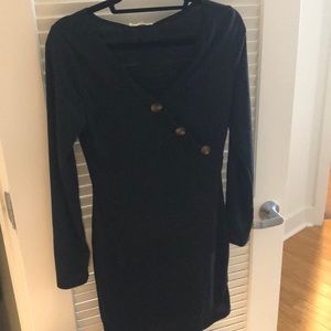 Black sweater dress